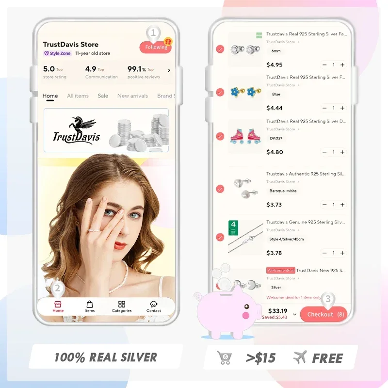 Trustdavis настоящее ожерелье из - Фотография_5