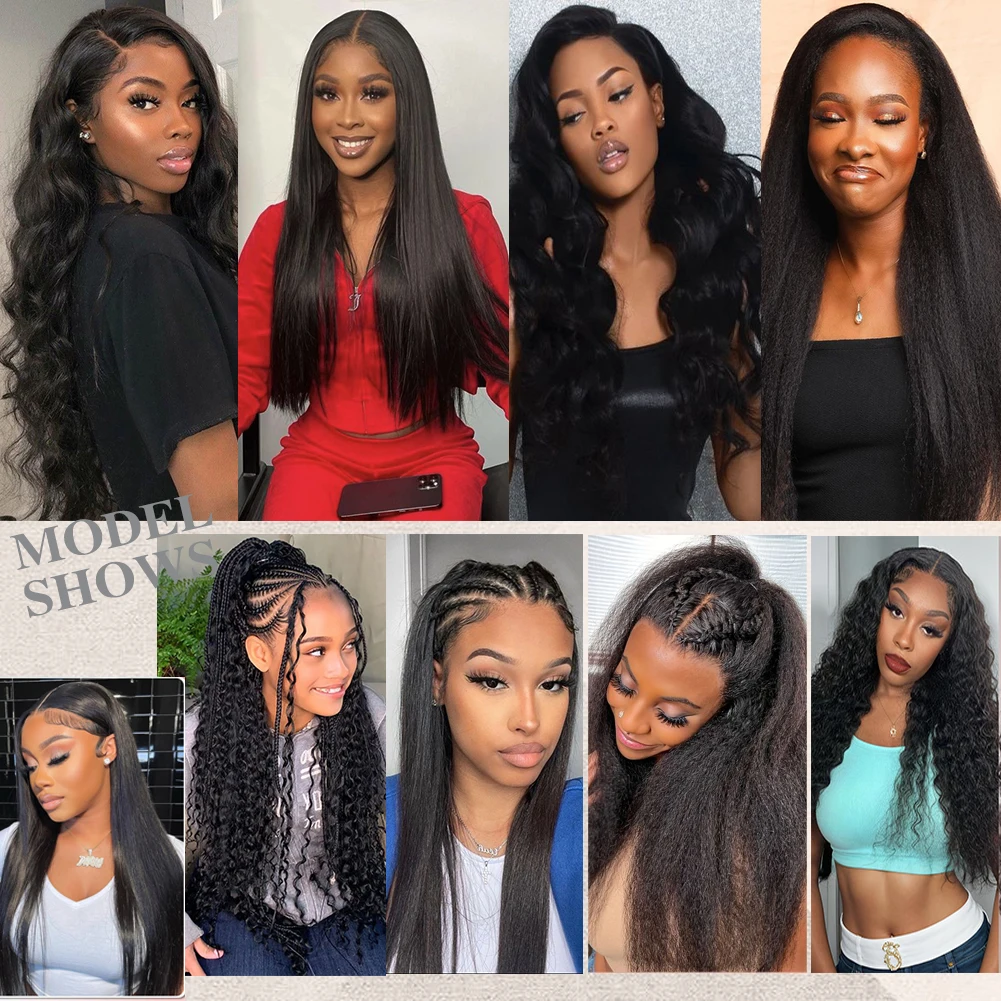 4x4 13x4 13x6 body wave hd transparent - Фотография_6