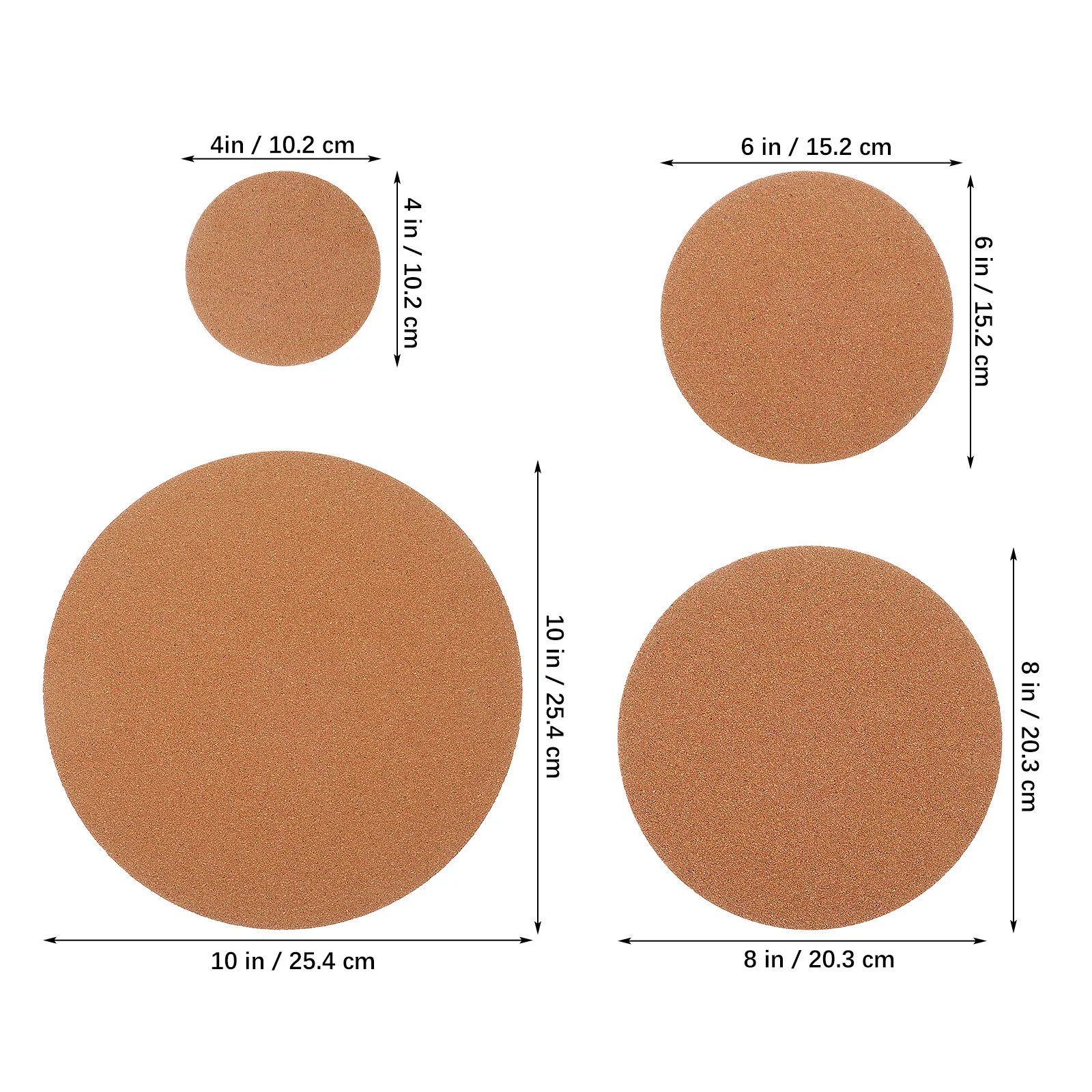 Круглые пробковые подставки для горшков для растений - Фотография_6