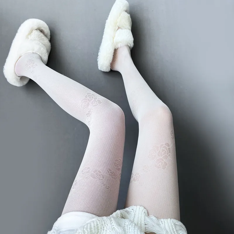 Винтажные кружевные колготки в - Фотография_4