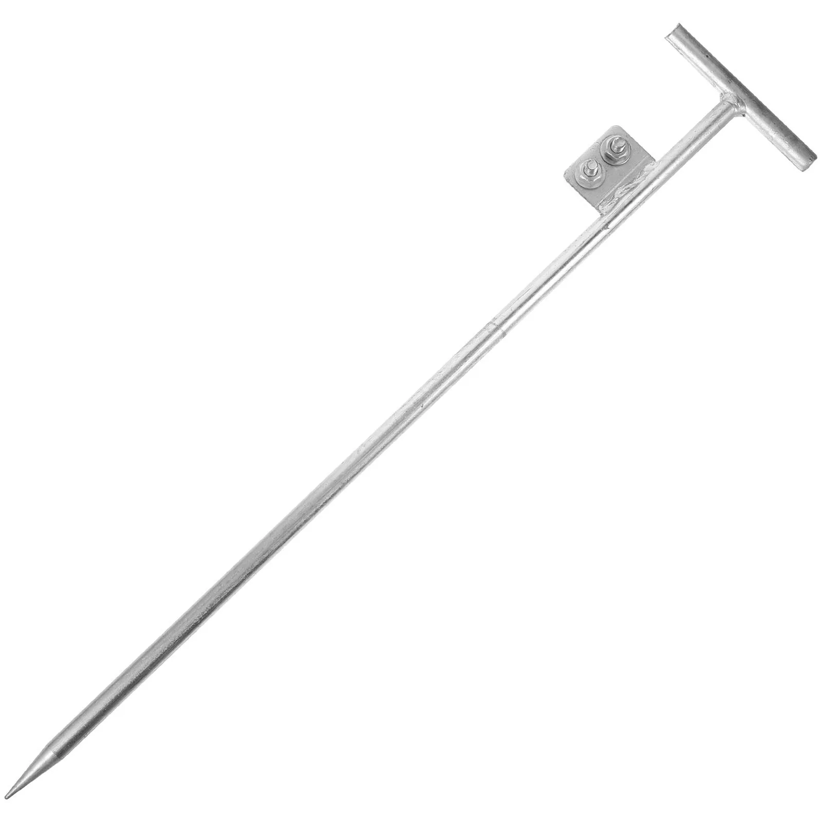 Металлический заземляющий кол 60 см для наружного электрического забора - Фотография_5