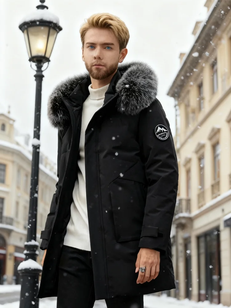 Мужская зимняя куртка премиум-класса - Фотография_3