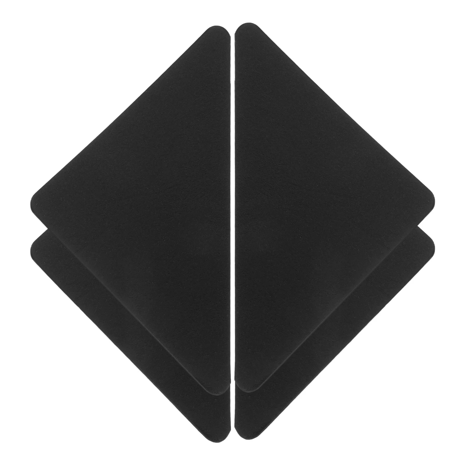 Черные противоскользящие наклейки из искусственной кожи - Фотография_3