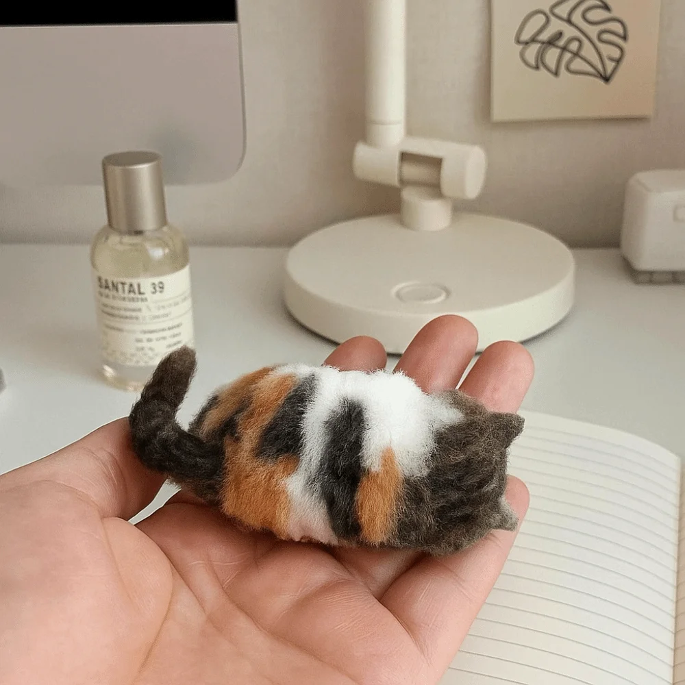 Незаконченный набор для валяния игл из кошачьей шерсти - Фотография_5