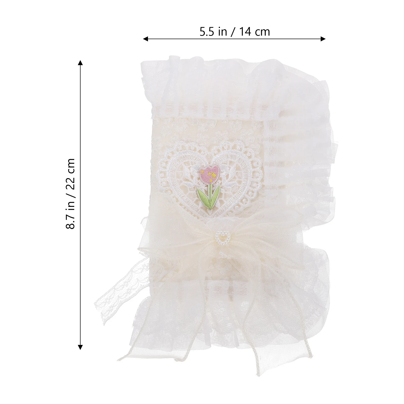 Обложка книги с белыми кружевными цветами - Фотография_2