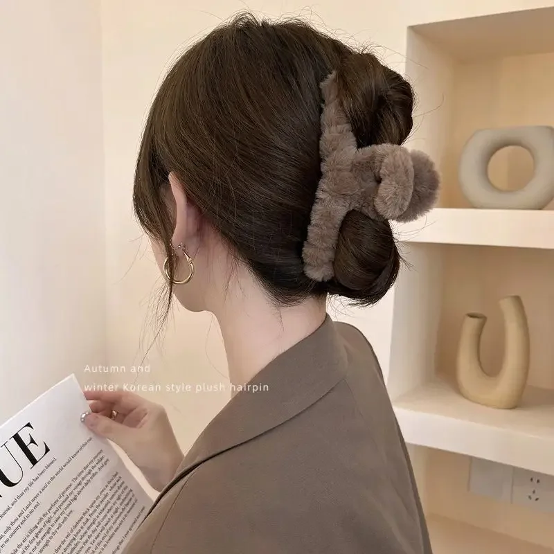 Большие плюшевые заколки для волос в виде акулы - Фотография_5