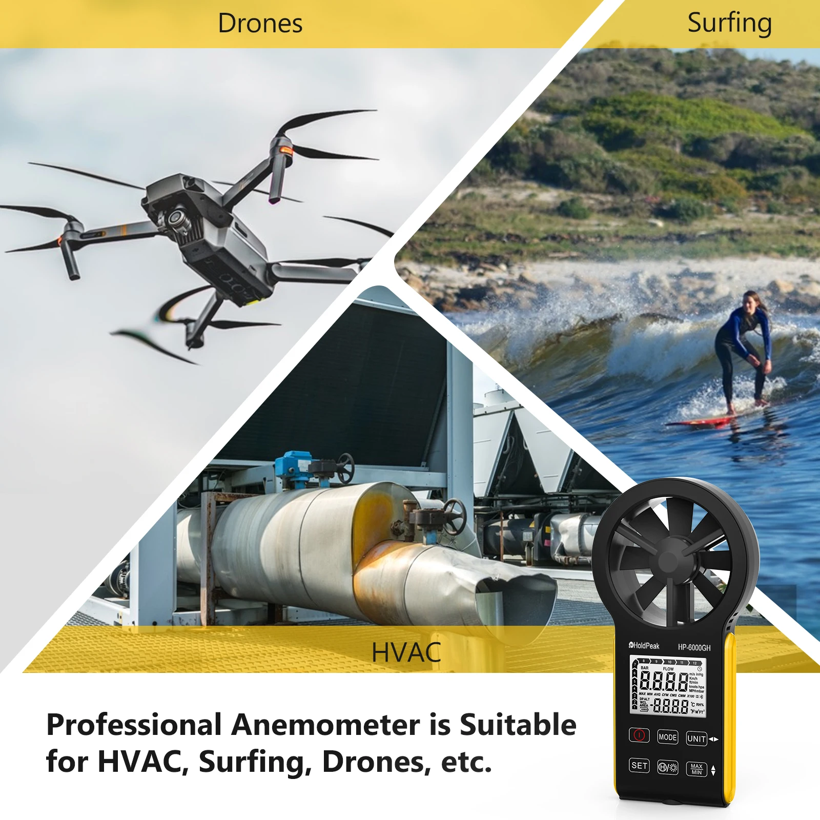 Цифровой анемометр с измерением температуры и воздушного потока - Фотография_5