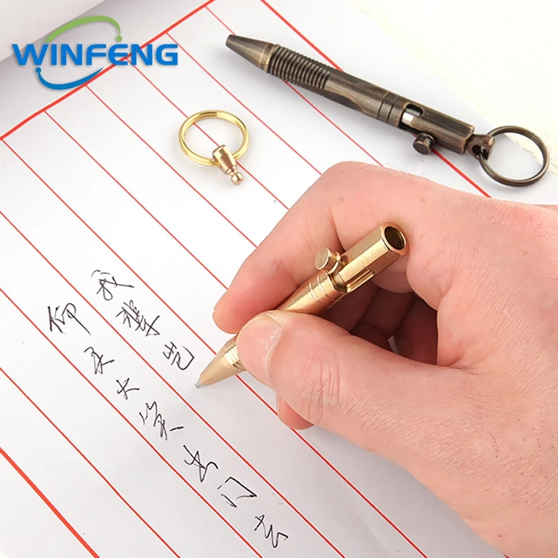 Мини-латунная тактическая ручка - Фотография_3