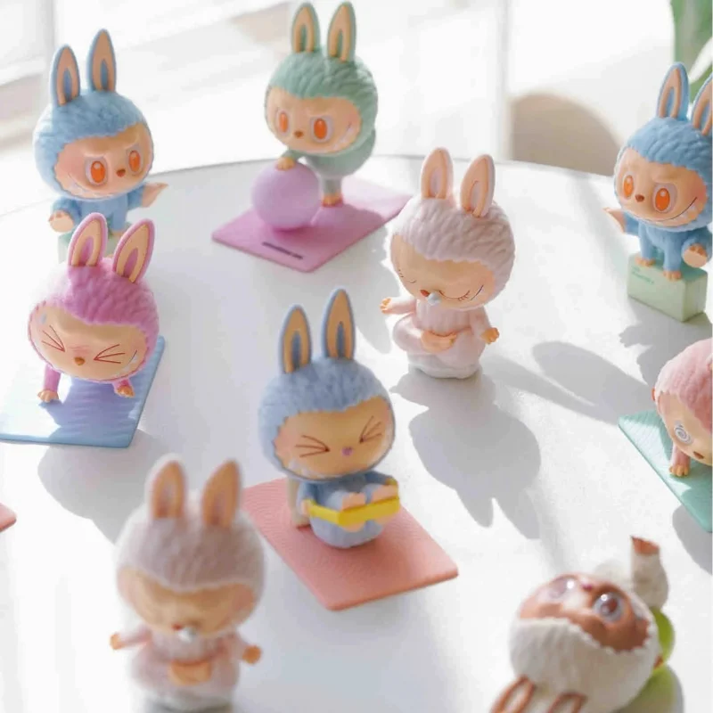 Подлинные popmart labubu lazy yoga - Фотография_4