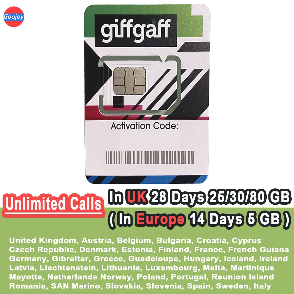 Британская sim-карта giffgaff