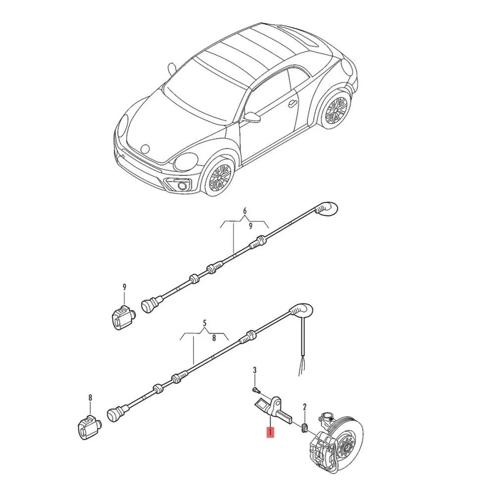 Wht003858a 10pcs grey speed sensor - Фотография_6