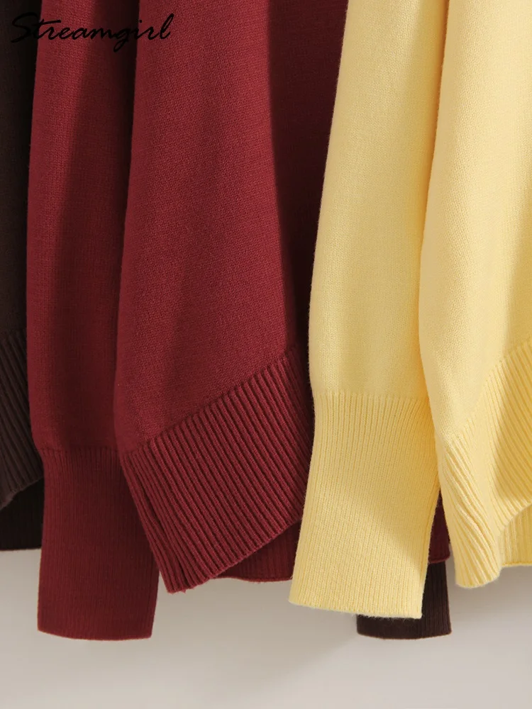 Коричневый свитер с высоким воротником - Фотография_6