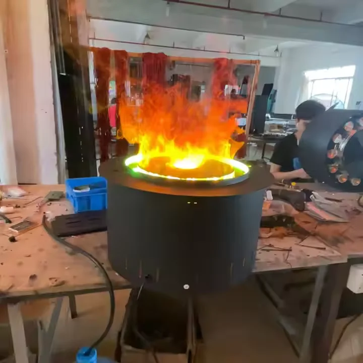 3dr 500 мм круглый паровой внутренний декоративный камин для вечеринки - Фотография_3