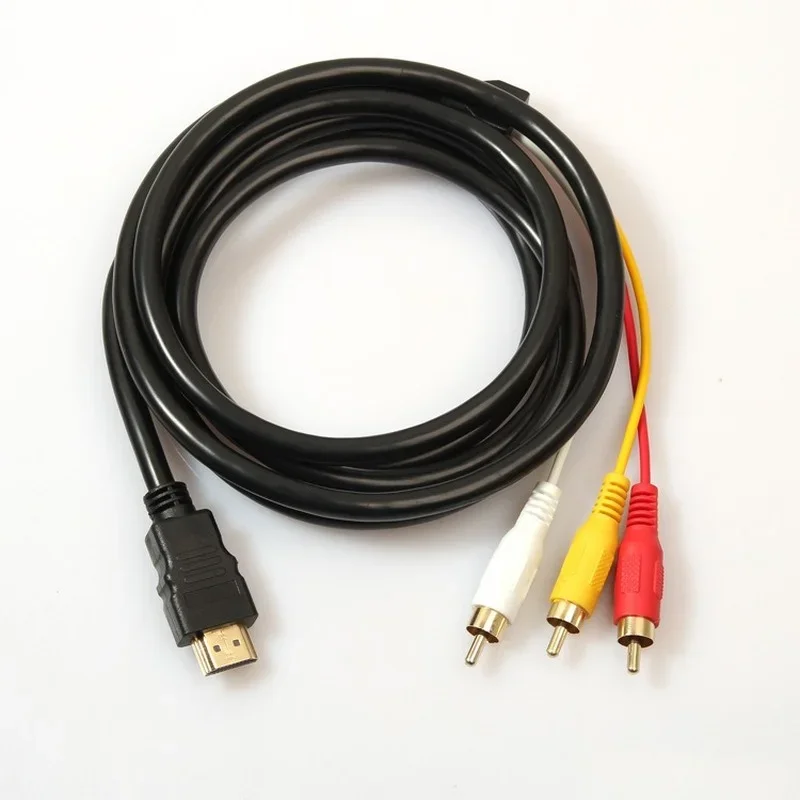 1,8 м черный hdmi-совместимый штекер на 3 - Фотография_5