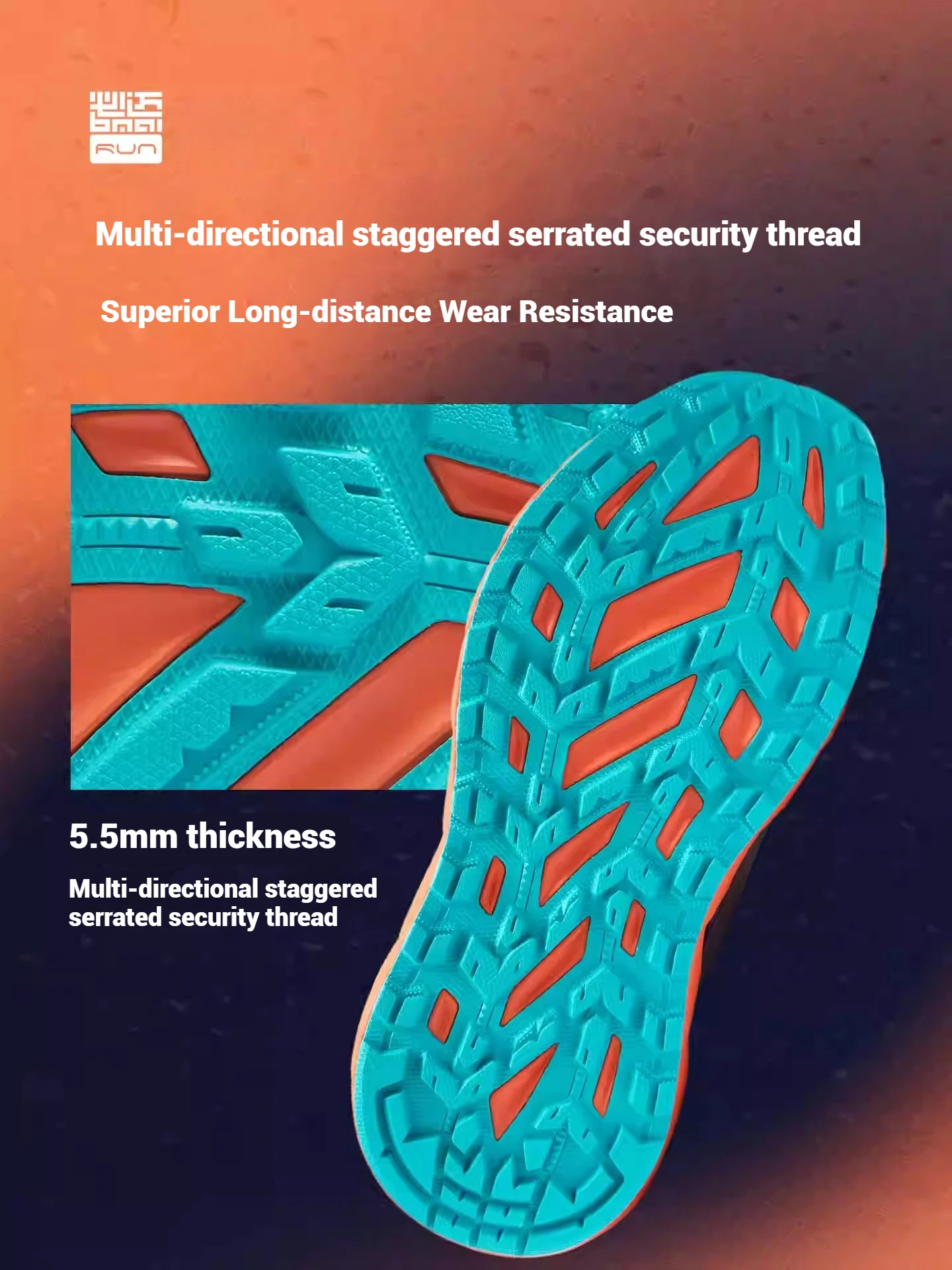 Bmai 10 км амортизирующие кроссовки - Фотография_4