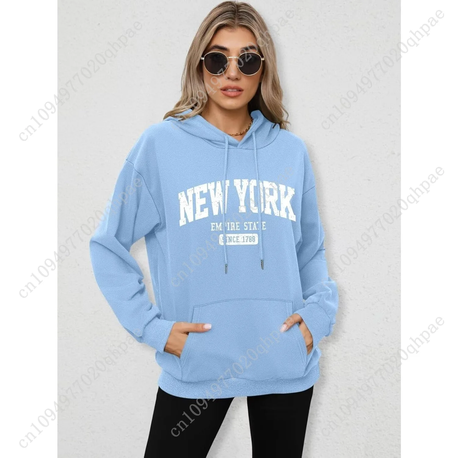 Orandesigne толстовки с буквенным графическим принтом для женщин - Фотография_2