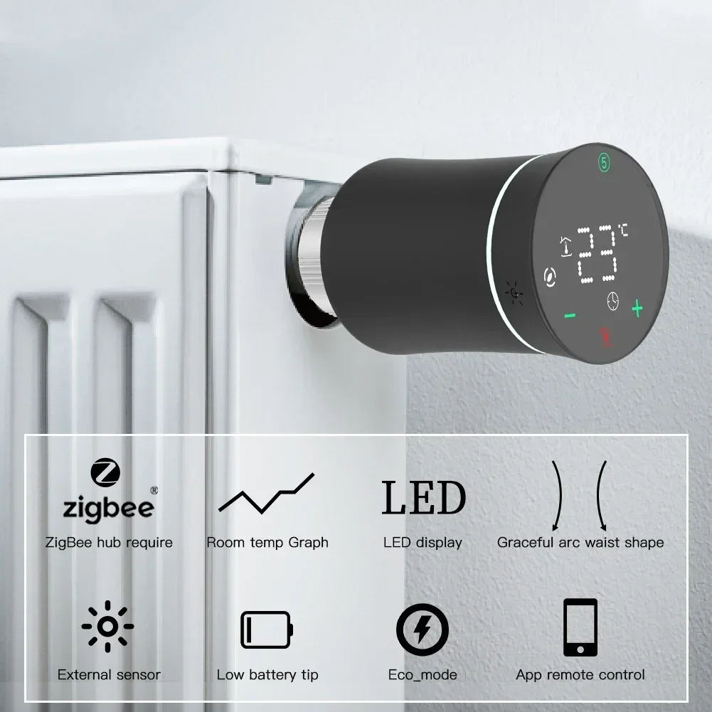 Moes zigbee trv термостат tuya - Фотография_2
