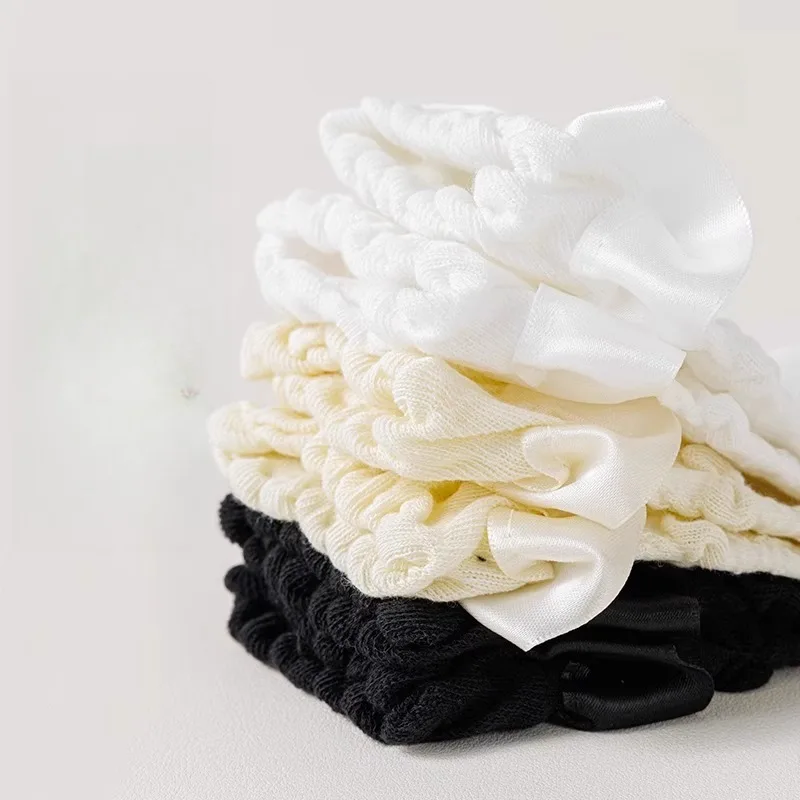 3 пары женских милых черно-белых носков в стиле лолиты - Фотография_3