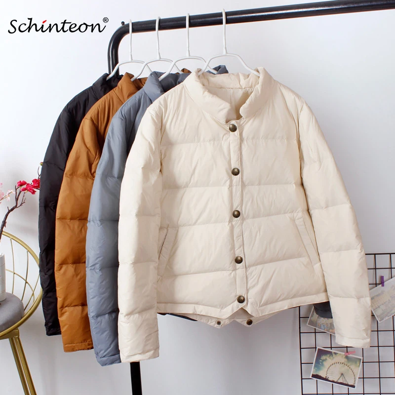 Schinteon женская белая бейсбольная