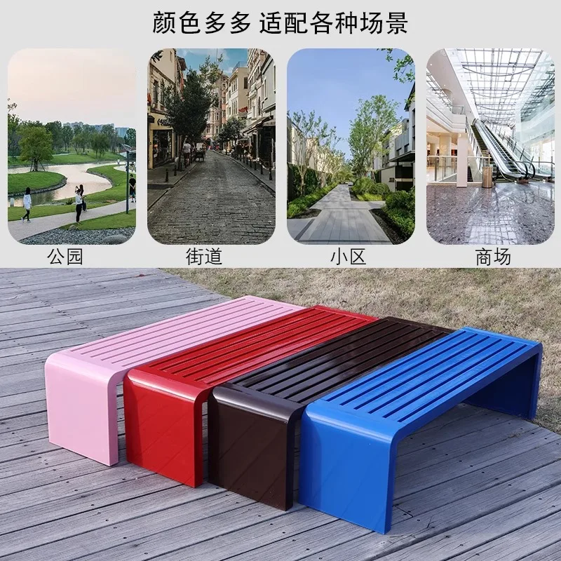 Парковый стул уличная скамейка - Фотография_2