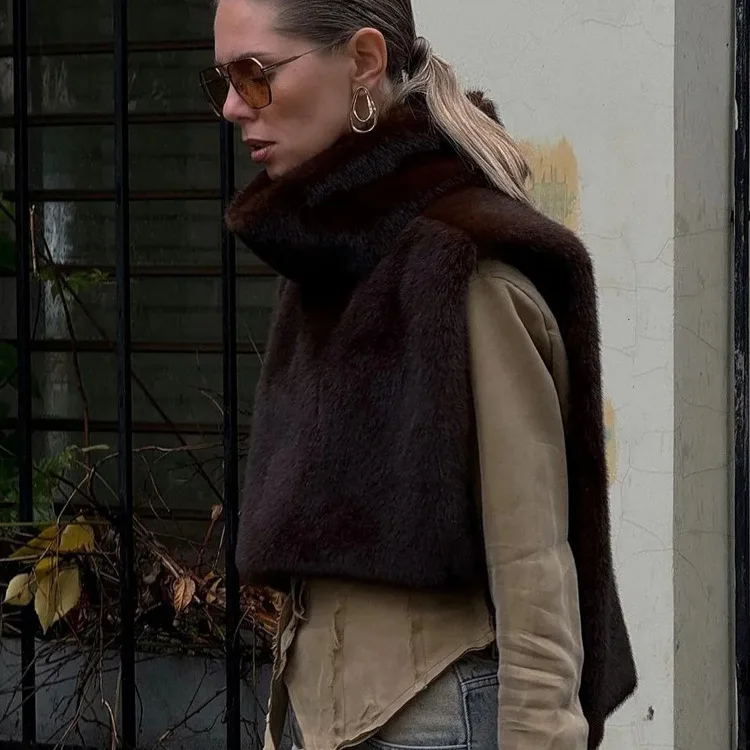 Новая мода, жилет из искусственного меха - Фотография_2