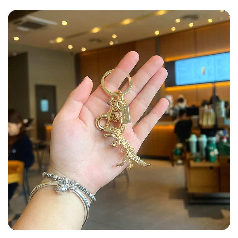 Высококачественная металлическая подвеска в виде динозавра для lv goyard