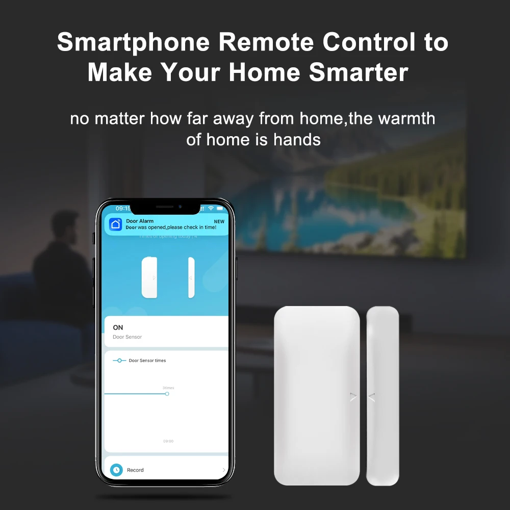 Беспроводной датчик двери и окон tuya zigbee - Фотография_2