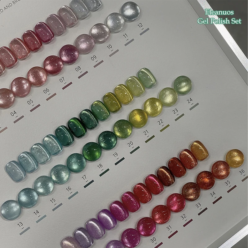 Eleanuos rainbow cat's eye гель для полировки 36 шт - Фотография_5