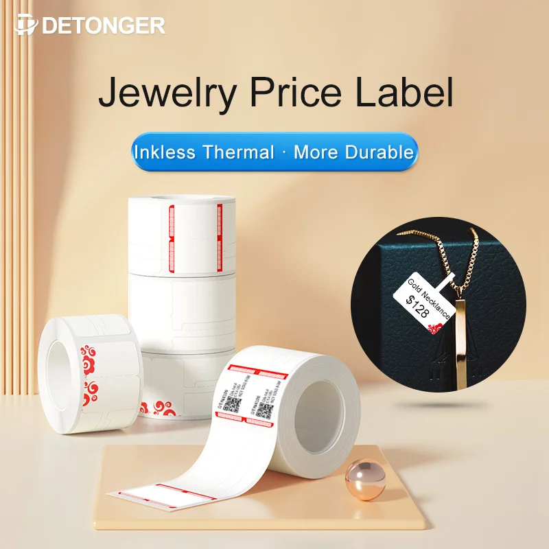 Detonger термобумага для этикеток для ювелирных изделий - Фотография_3