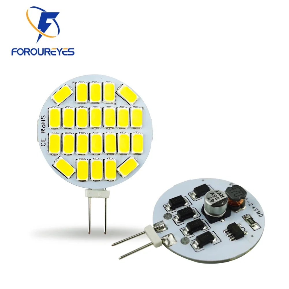 Ac12v 24v led g4 круглая прожекторная