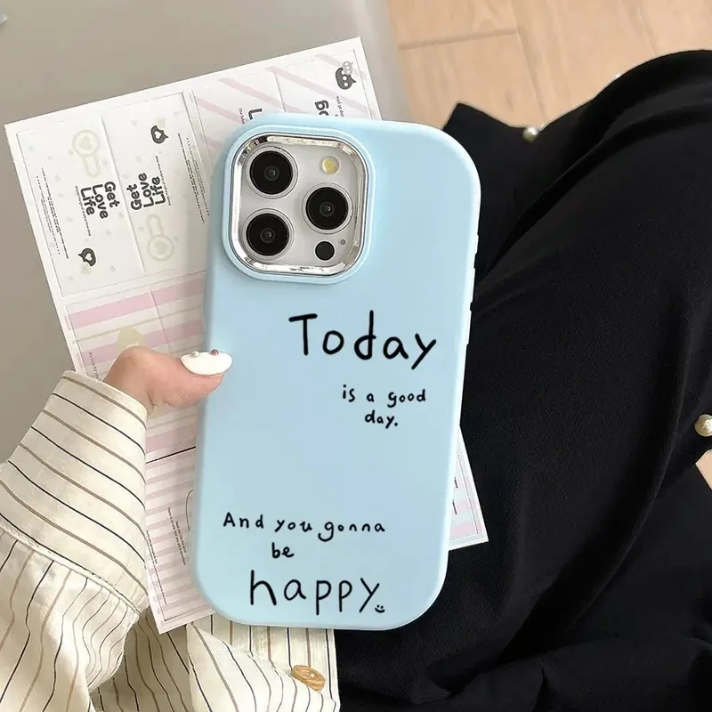 Чехол для телефона happy day slogan для iphone 17 pro max - Фотография_6