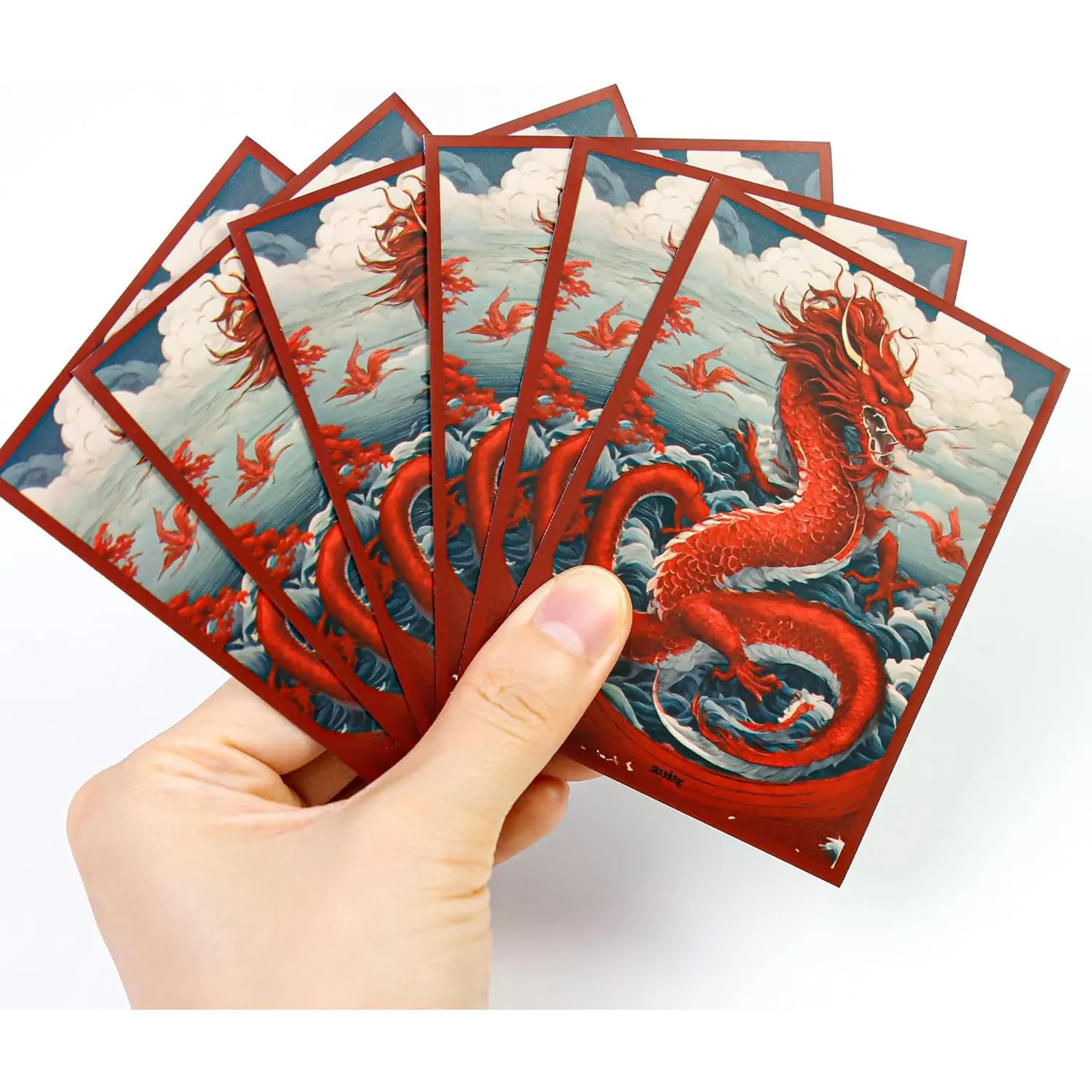 Защитные рукава с красочным принтом дракона - Фотография_5