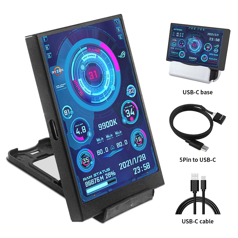 Дополнительный экран ips type-c