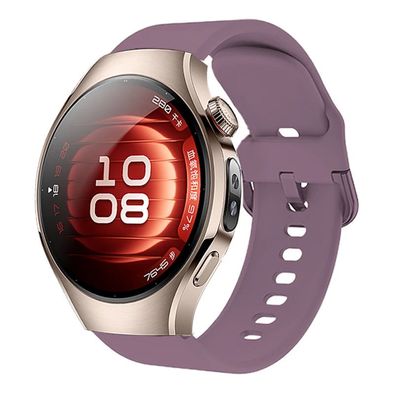 Силиконовый ремешок 18 мм с цветной пряжкой для huawei watch gt4 41 мм - Фотография_5