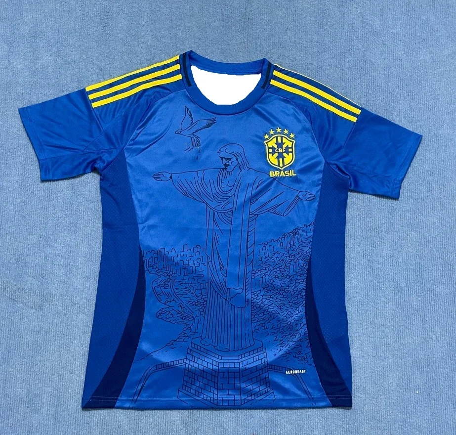 Новый популярный бразильский футбольный трикотаж 2025 года - Фотография_3