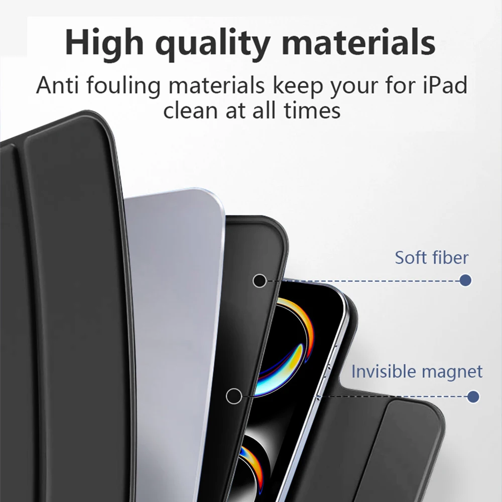 Магнитный чехол для ipad a16 11th 10th 10th generatio pro 13 11 m4 12 - Фотография_4