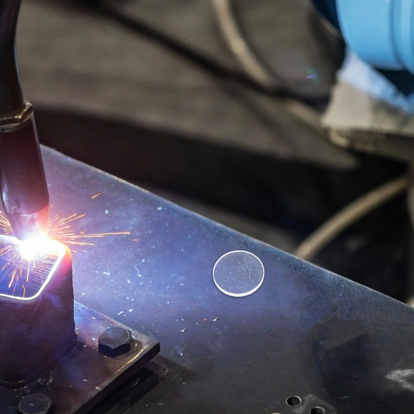 Защитные линзы с прозрачной режущей ручной блендой - Фотография_6