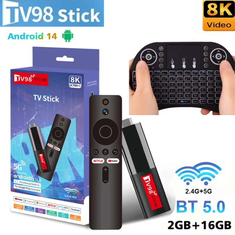 Тв-приставка android 14 tv98 atv 8k smart h618 2 - Фотография_4