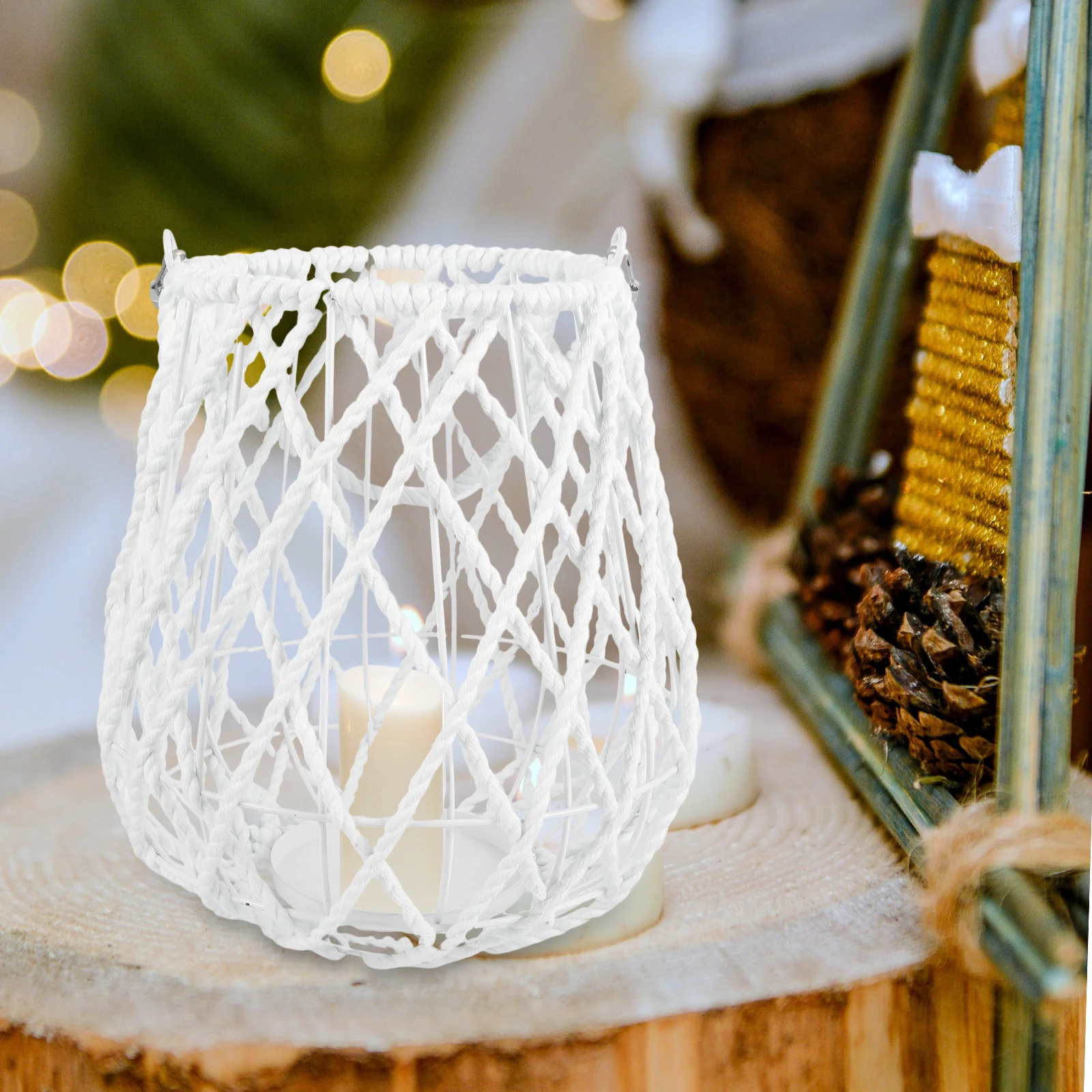 Тканый фонарь в стиле ретро - Фотография_5