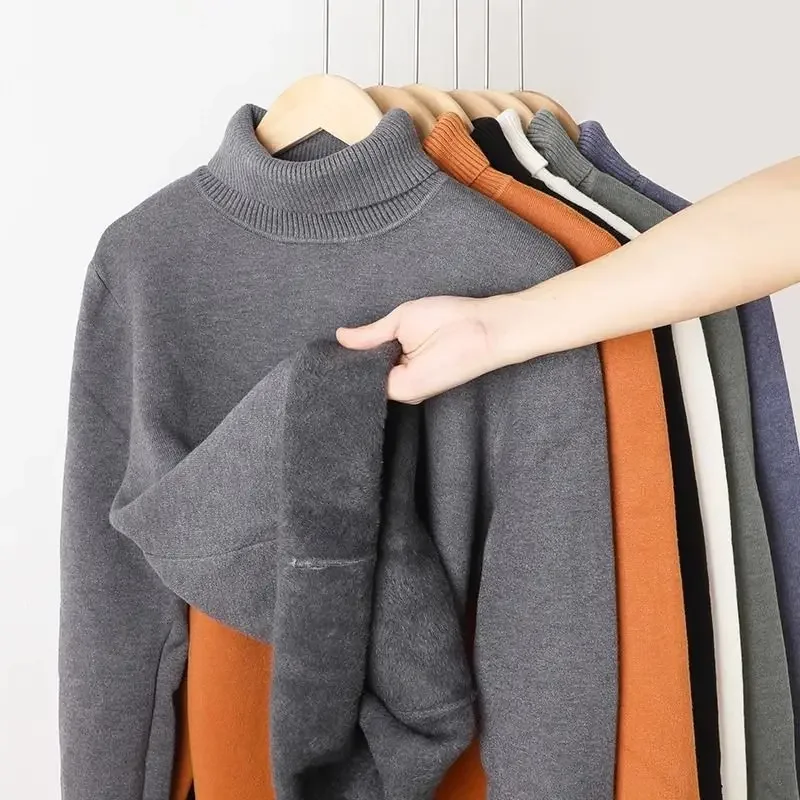 Осень-зима, мужской свитер с высоким воротником - Фотография_5