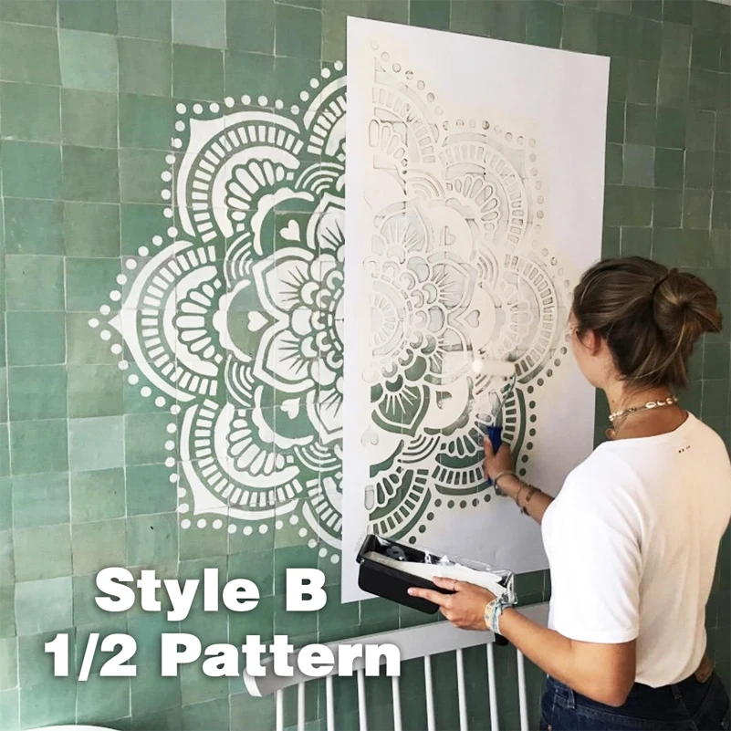 50 см - 90 см настенный трафарет для декора - Фотография_3