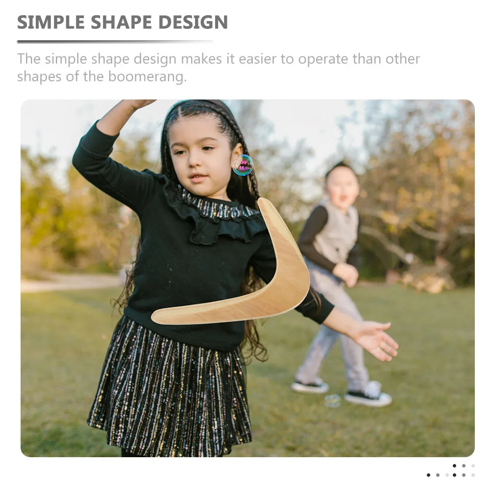 Деревянный летающий диск бумеранга для детей - Фотография_2