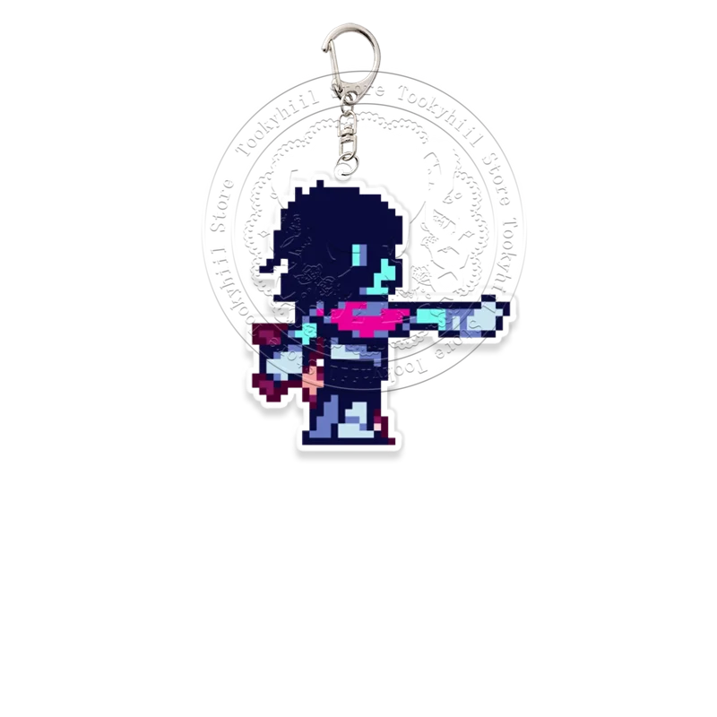Брелок для ключей с игровыми пикселями deltarune spamton tenna - Фотография_6
