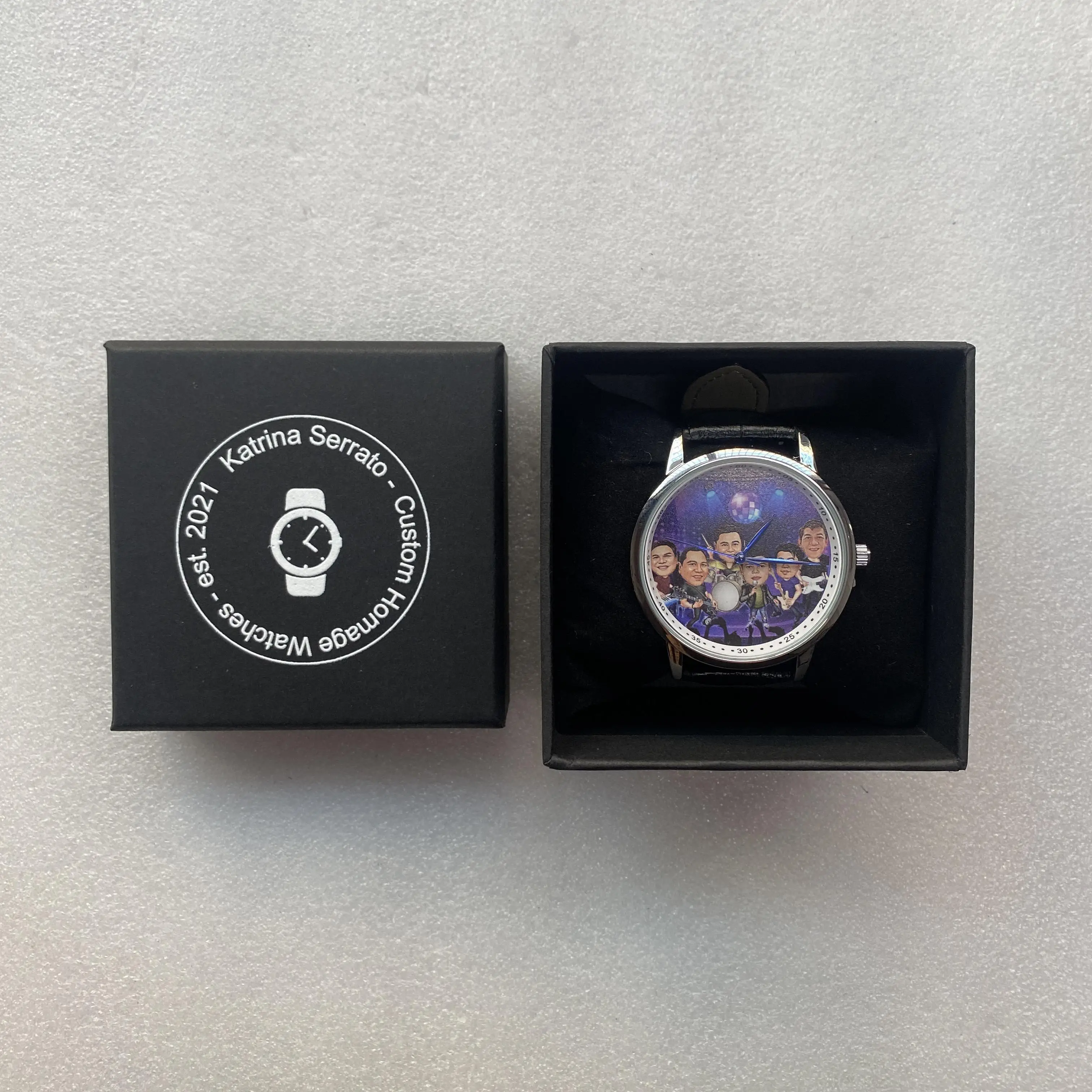 Парные часы, мужские и женские наручные часы с пользовательским логотипом - Фотография_6