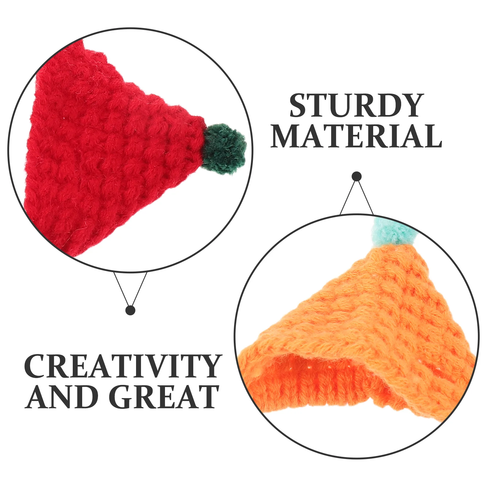 Вязаные мини-шерстяные шапки ручной работы - Фотография_6