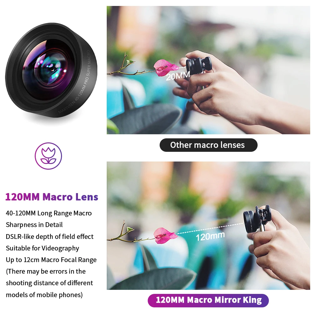 Профессиональный макрообъектив 120 мм 5k hd 10x super macro - Фотография_3