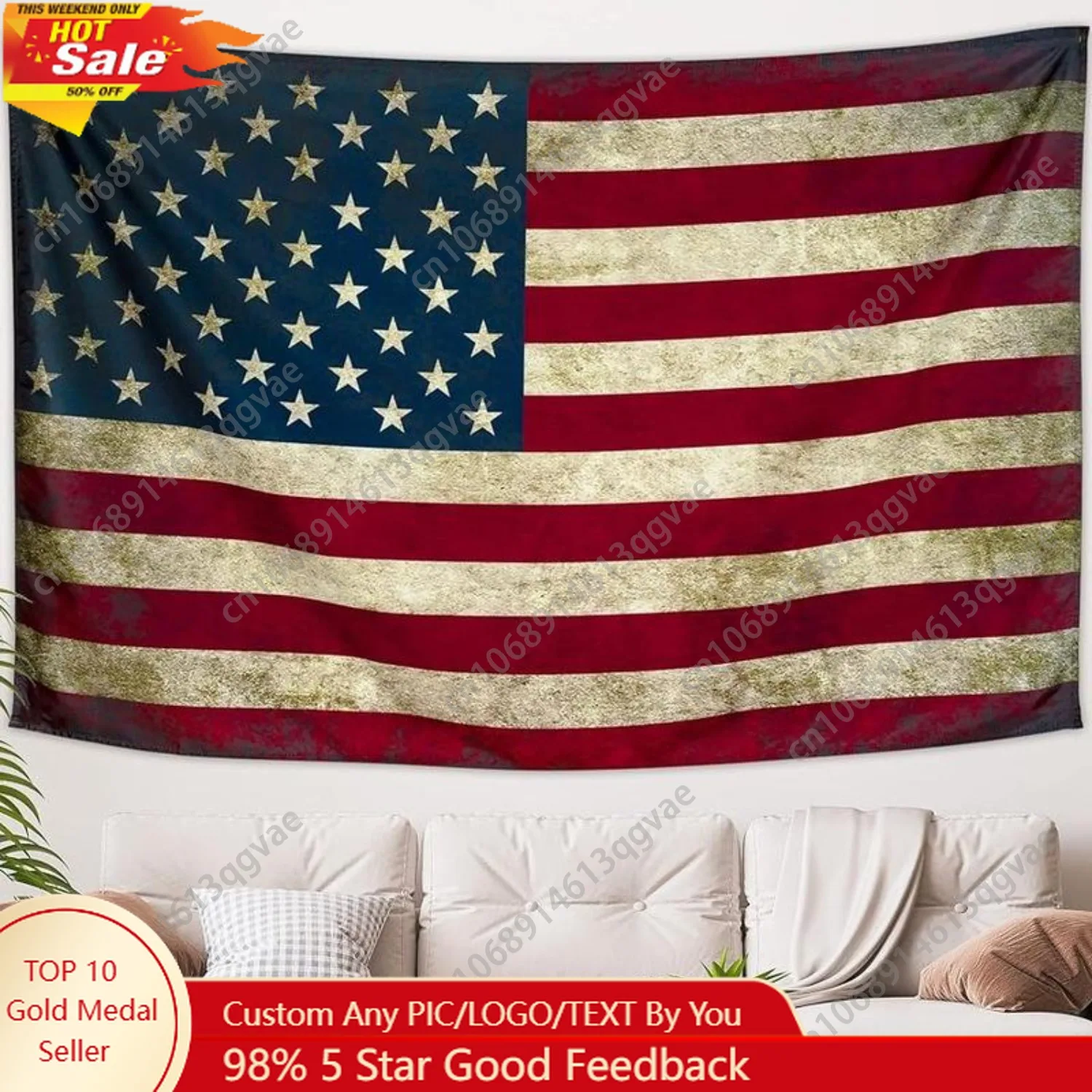 Гобелен с американским флагом