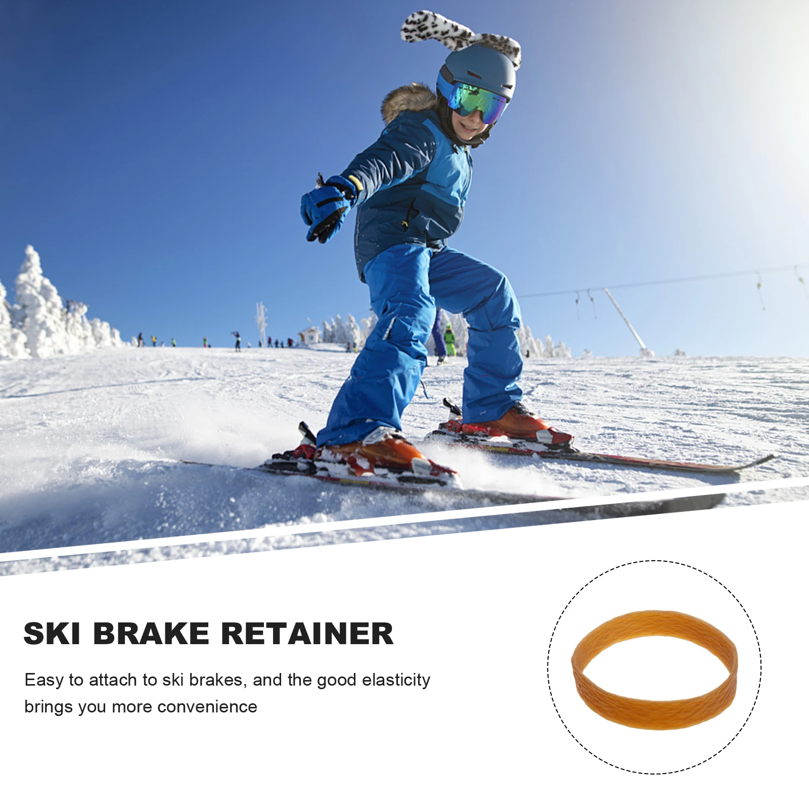 1 комплект, резиновые фиксаторы для лыжного тормоза