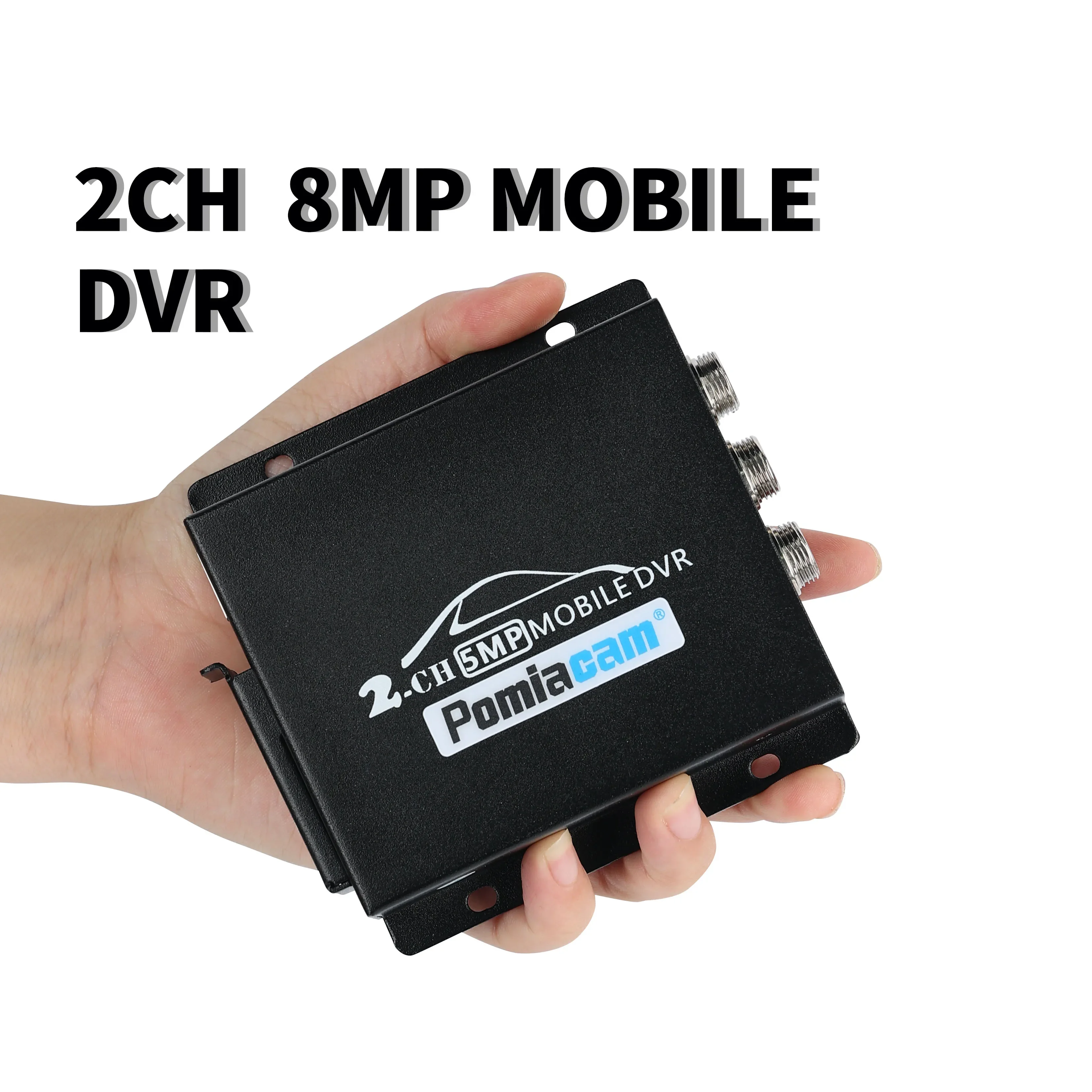8-мегапиксельный ahd tvi dvr 2-канальный видеорегистратор для автомобиля