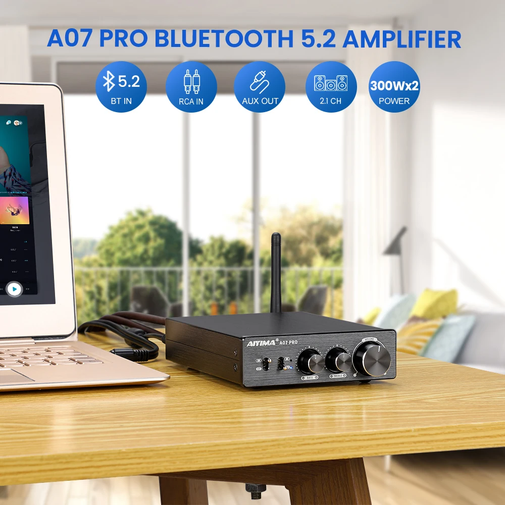 Aiyima tpa3255 a07 pro усилитель мощности bluetooth аудиоусилитель 2 - Фотография_5